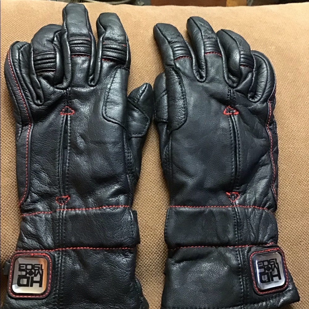 Harley-Davidson black leather gloves Women’s medium
